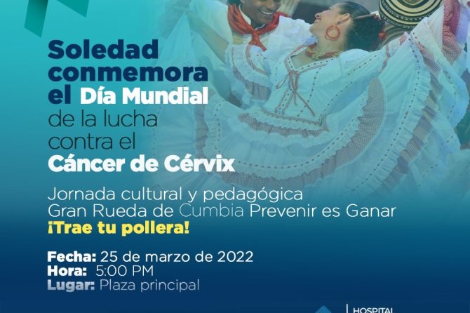 Soledad conmemora el Día Mundial de la lucha contra el el cáncer de cérvix con rueda de cumbia