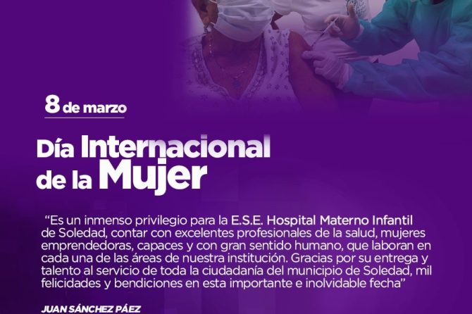 Gerente del Hospital Materno felicita a la mujer soledeña en su dia