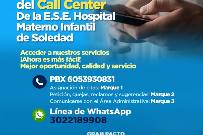 Hospital Materno Infantil pone en funcionamiento nuevo número de Call Center