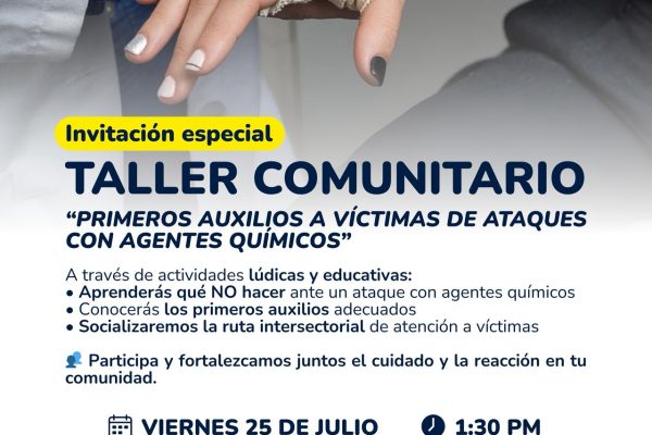 Taller Comunitario: Primeros Auxilios a Víctimas de Ataques con Agentes Químicos