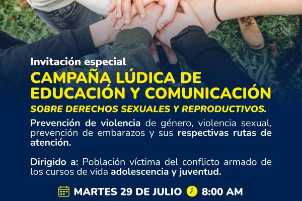 📢 ¡Invitación Especial a la Campaña Lúdica de Educación y Comunicación! 📢