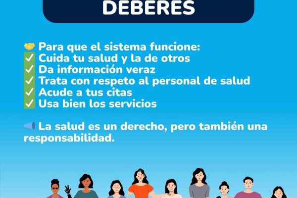 🤝 También tienes deberes: la salud se construye entre todos.