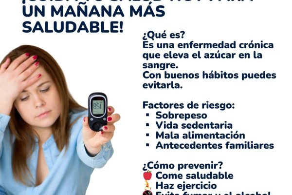 La diabetes es una enfermedad crónica que puede afectar seriamente tu calidad de vida,