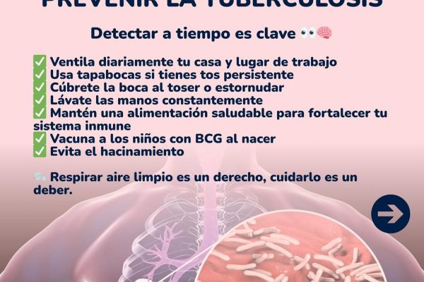 🫁 La tuberculosis se puede prevenir y detectar a tiempo 🫁