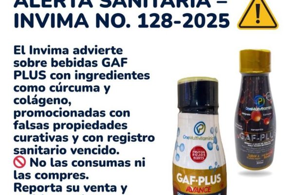 ALERTA SANITARIA – INVIMA NO. 128-2025