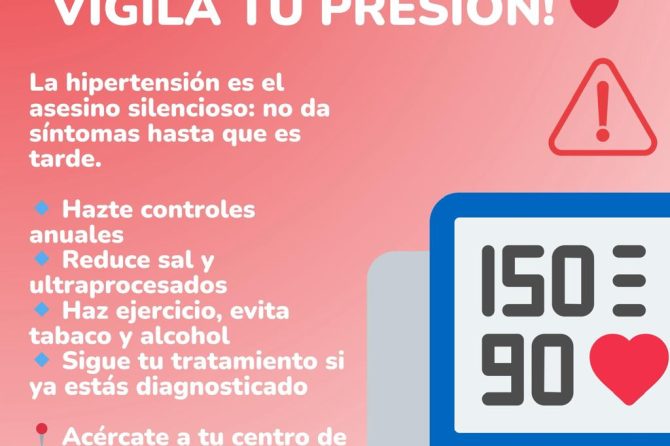 CUIDA TU CORAZÓN, VIGILA TU PRESIÓN