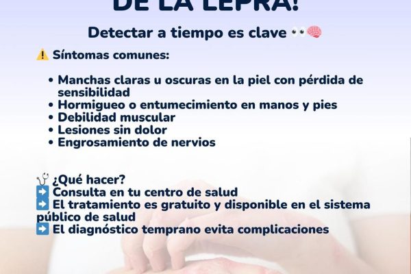 Conoce los síntomas de la lepra