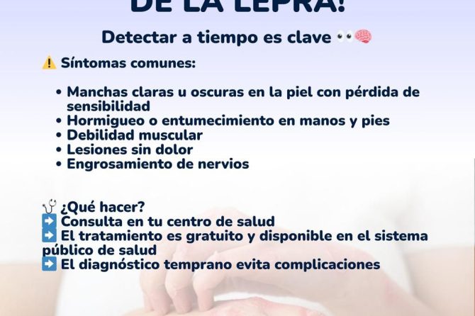 Conoce los síntomas de la lepra