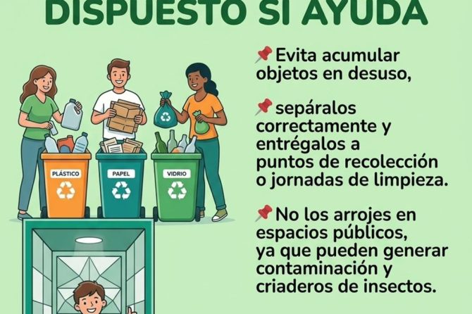 Lo que no sirve, bien dispuesto SÍ ayuda