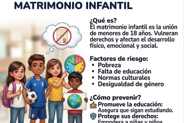 La infancia no es para casarse, es para crecer